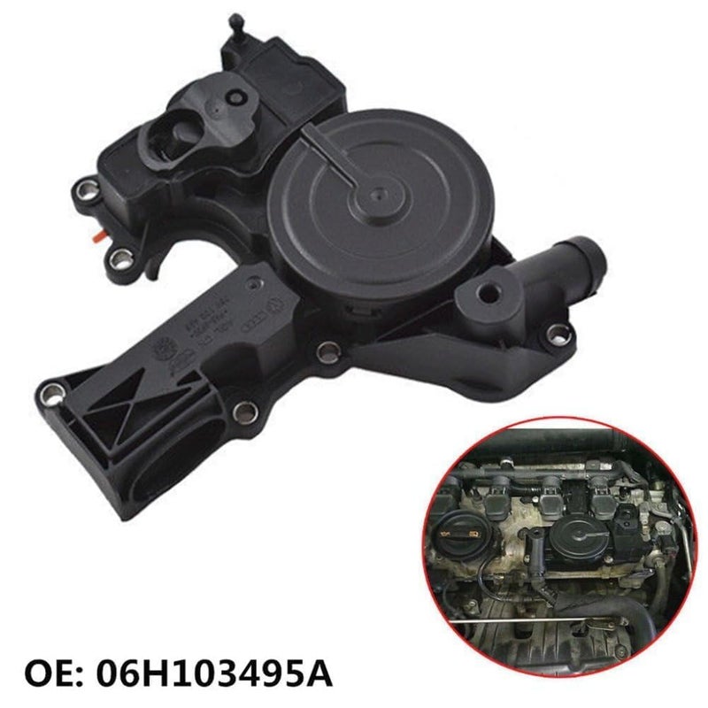 WayJun PCV Valve Engine Crankcase Vent Valve Oil Separator with Breather Hose Kit Compatible with Audi A3, A4, A5, Q5,TT, VW Beetle, CC, Jetta, Passat, Tiguan Replace for 06H103495AB, 06H103495AH - Image 3